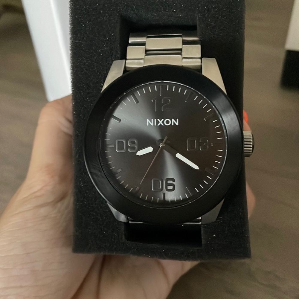 NIXON Corporal SS Watch, COLOR: Silver Gunmetal